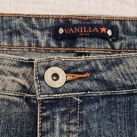 NEW Vanilla Star Jeans Women's 26 (44x32) Straight Leg Floral Embroidery NWT - Picture 10 of 13